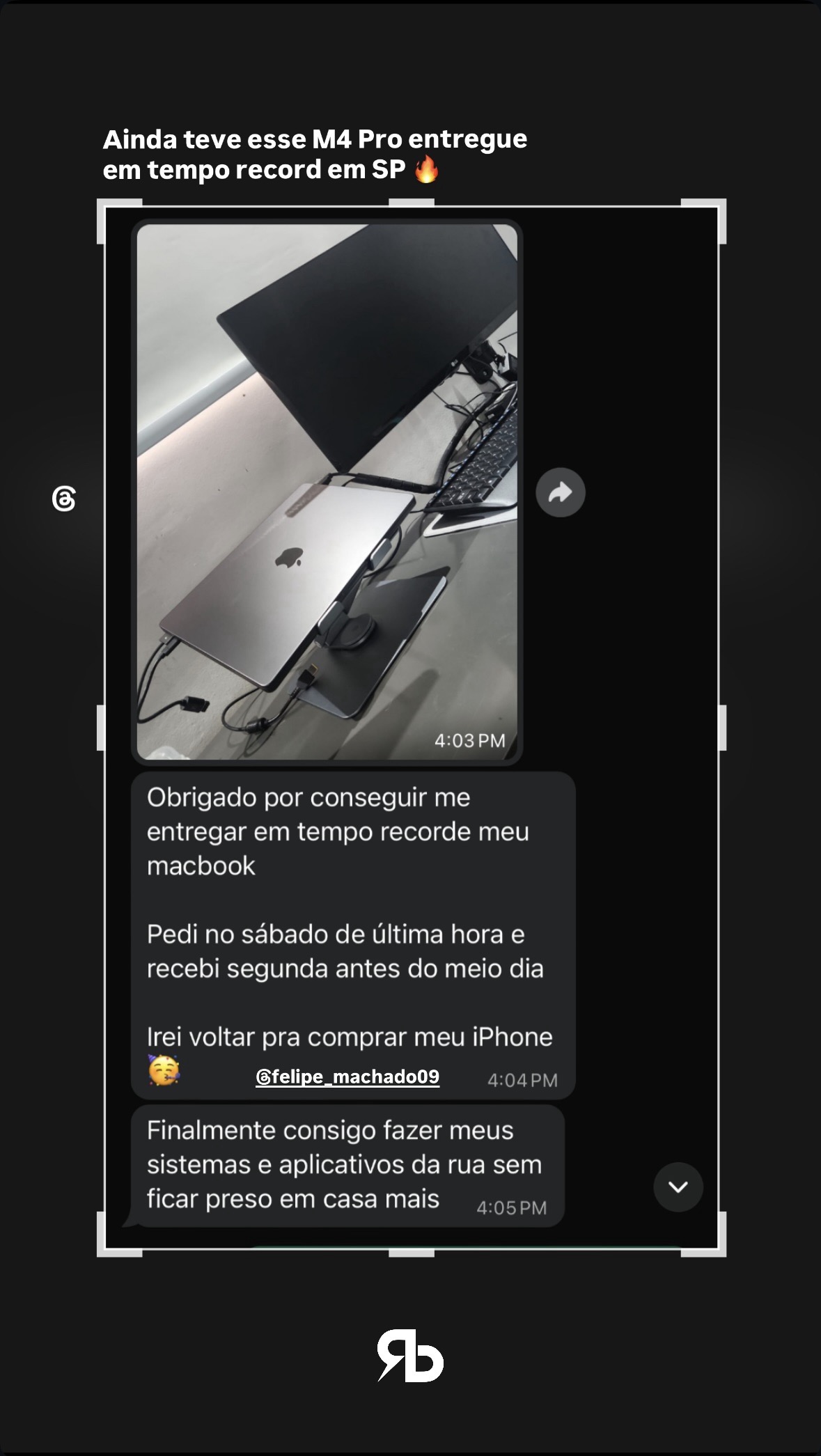 Feedback de Felipe Machado